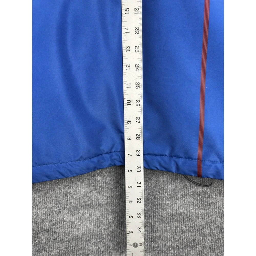 Y2K Helix Snowboard Jacket Mens M Blue Insulated Ski Cargo Hooded Snow Coat